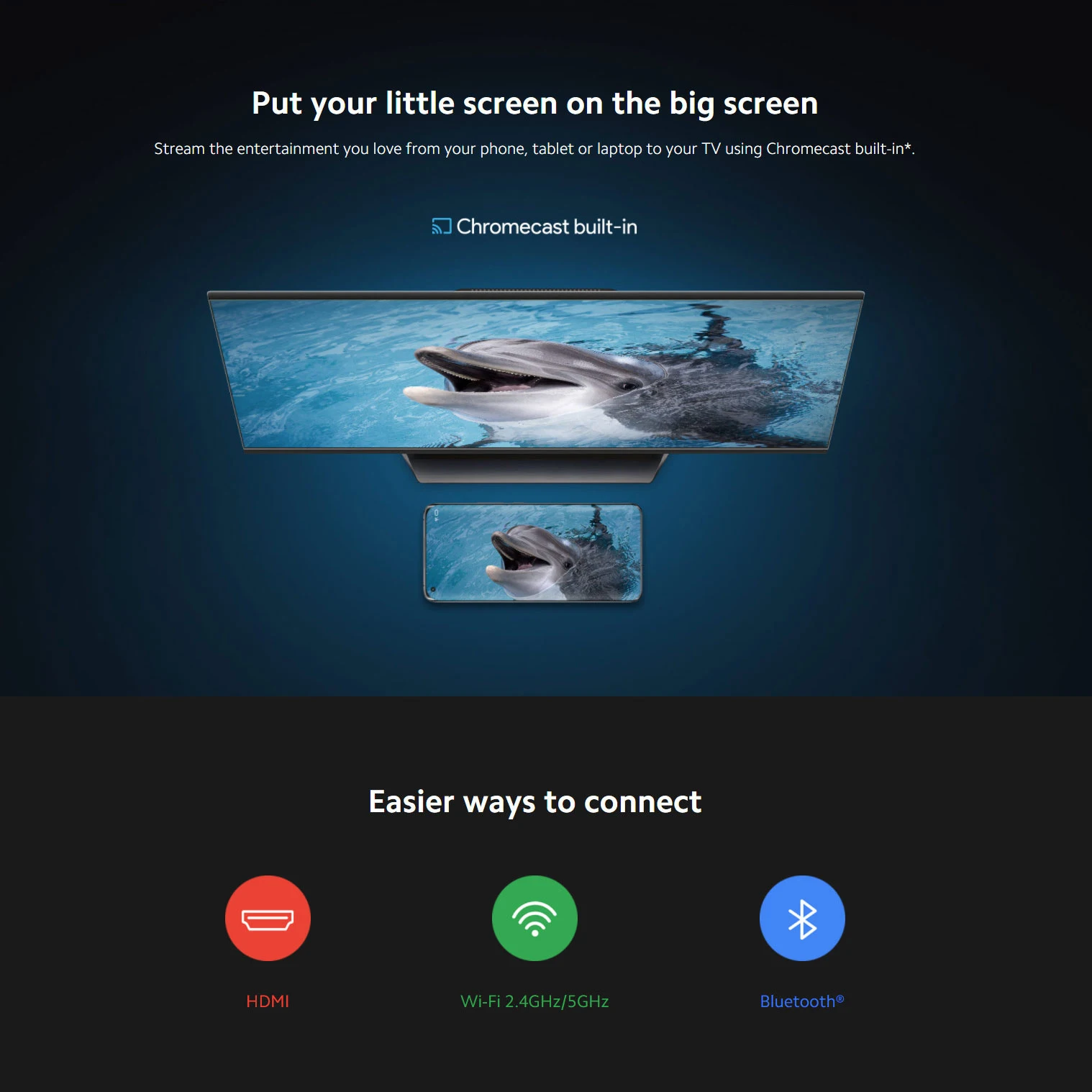 Телефон Xiaomi TV Stick 4K Android TV™Портативный ТВ-адаптер 11 Bluetooth 5 0 Wi-Fi 2 4 ГГц/5 ГГц |