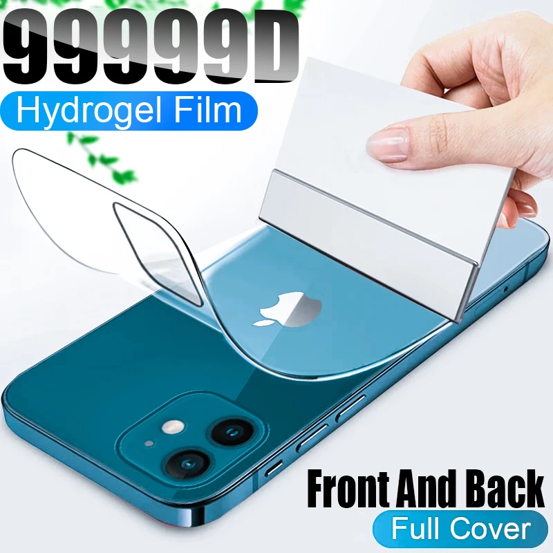 

Full Cover Hydrogel Film For iPhone 11 12 Pro Max mini XR X XS Screen Protector For iPhone 6 6s 7 8 Plus SE 2020 Film Not Glass