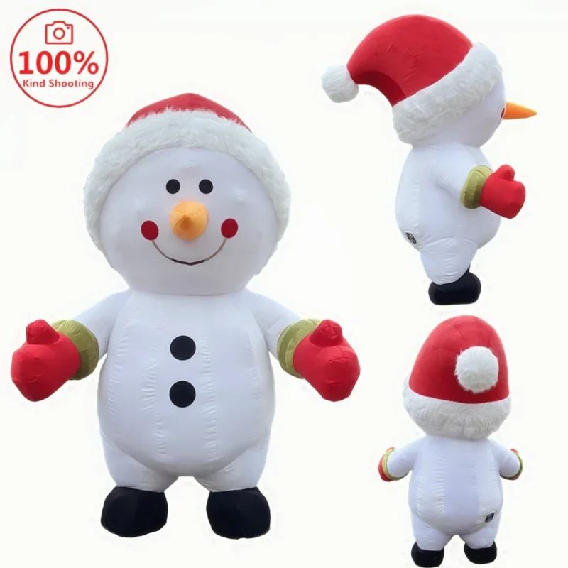 Надувной костюм Санта-Клауса оленя и снеговика рождественское шоу ролевая игра