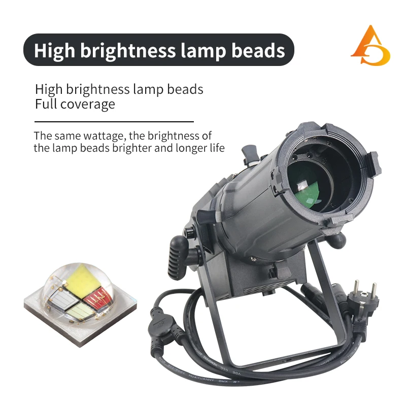 100 Вт мини-переменный зум эллипсоидальный DMX зум-профиль поверхность студийный