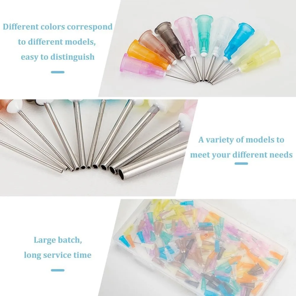 160 шт. иглы для заправки жидких чернил 0 5 дюйма 10 различных манометров