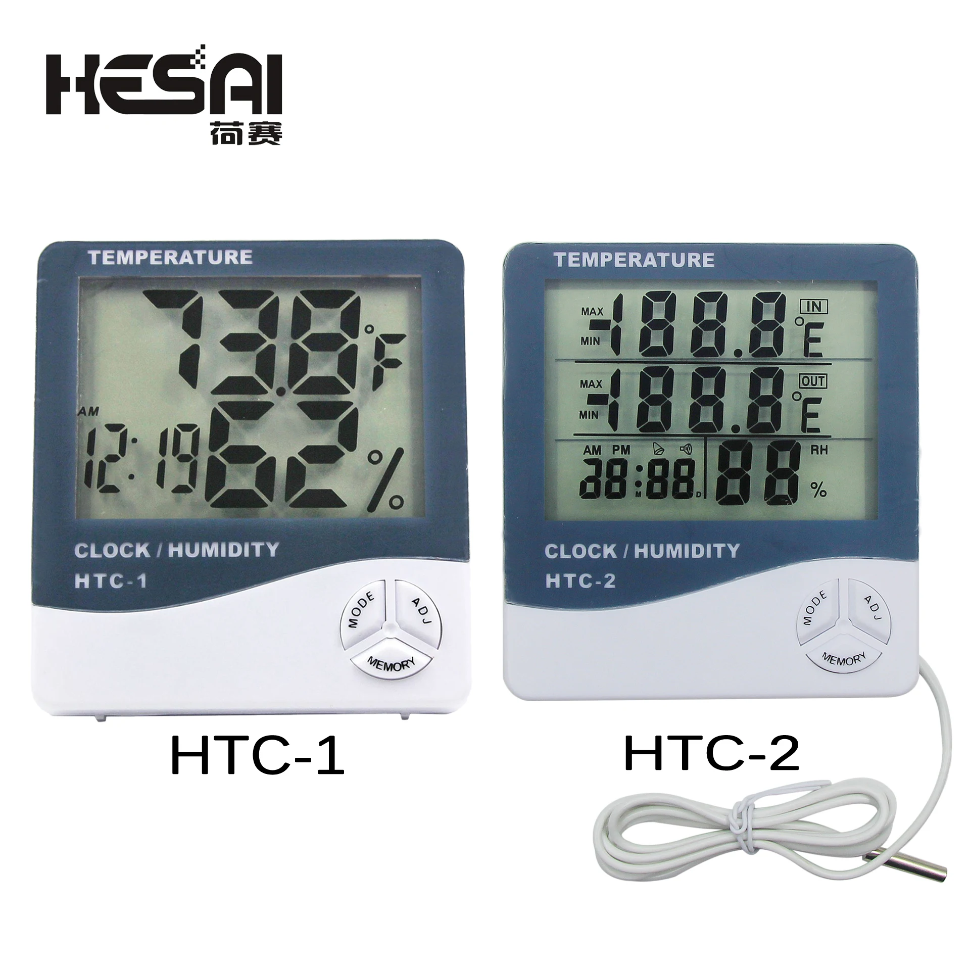 

LCD elettronico digitale temperatura misuratore di umidità termometro igrometro interno esterno stazione meteorologica orologio