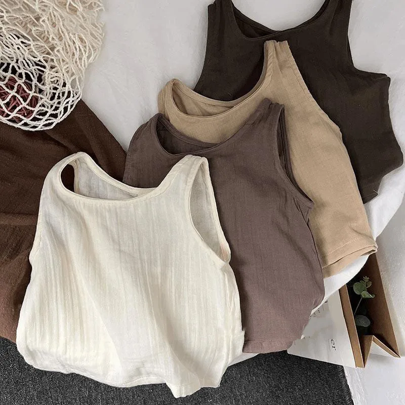 

New Baby Undershirt Sleeveless T-shirt Summer Shirts Toddler Top Kids' Cotton Linen Clothes Fashionable and Breathable Cool Tops