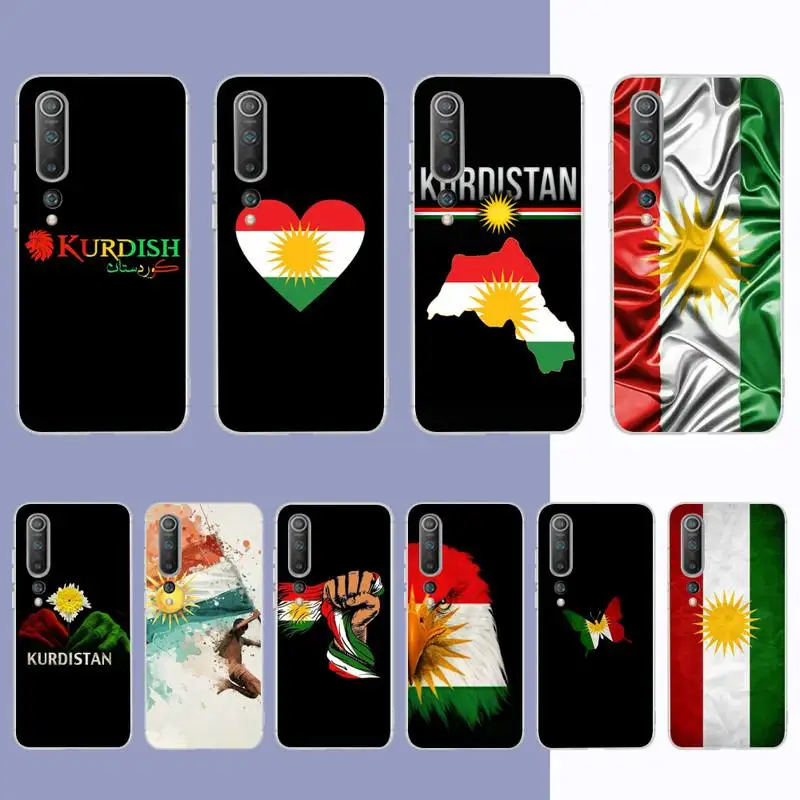 

YNDFCNB Kurdish flag Phone Case for Samsung S21 A10 for Redmi Note 7 9 for Huawei P30Pro Honor 8X 10i cover