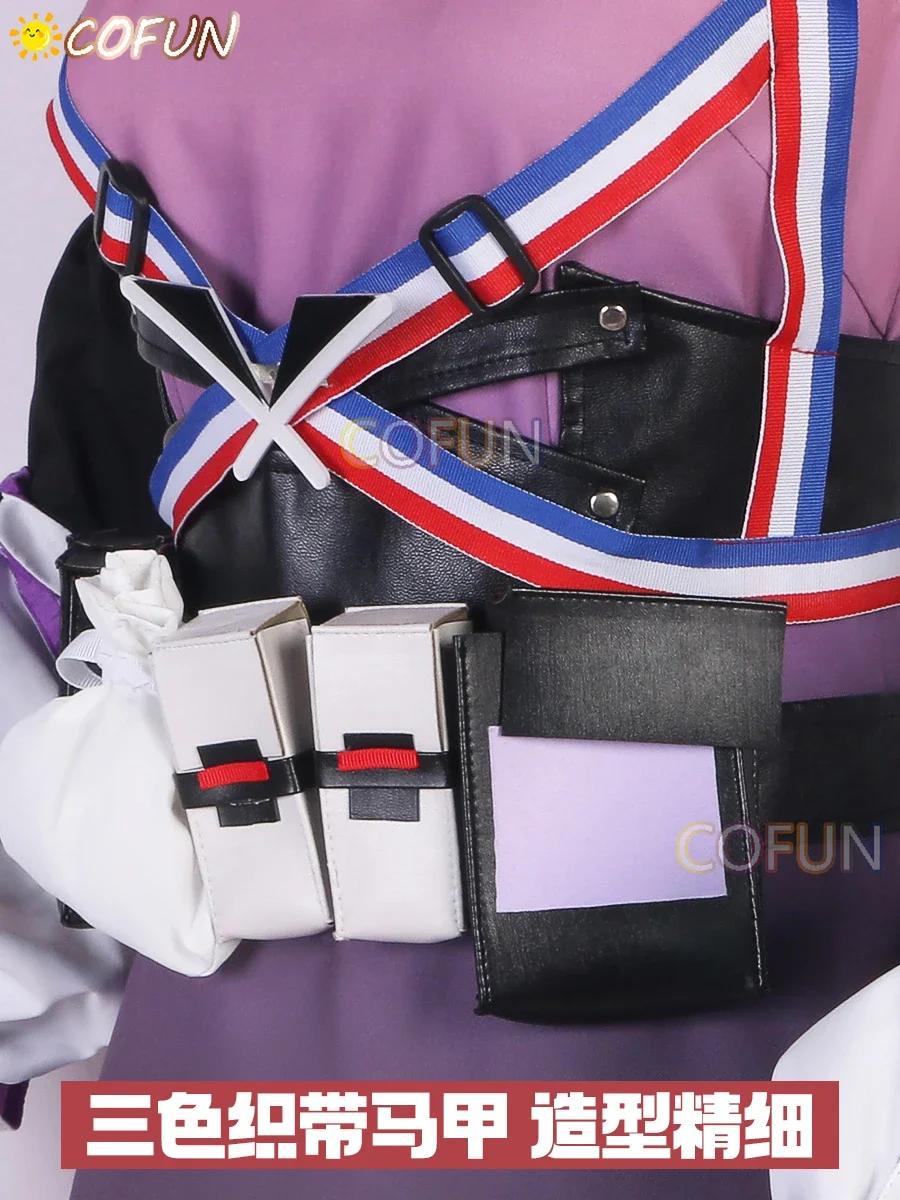 COFUN Game Arknights Eyjafjalla The Hvít Aska Косплей Костюм Хэллоуин Наряды Женский Аниме