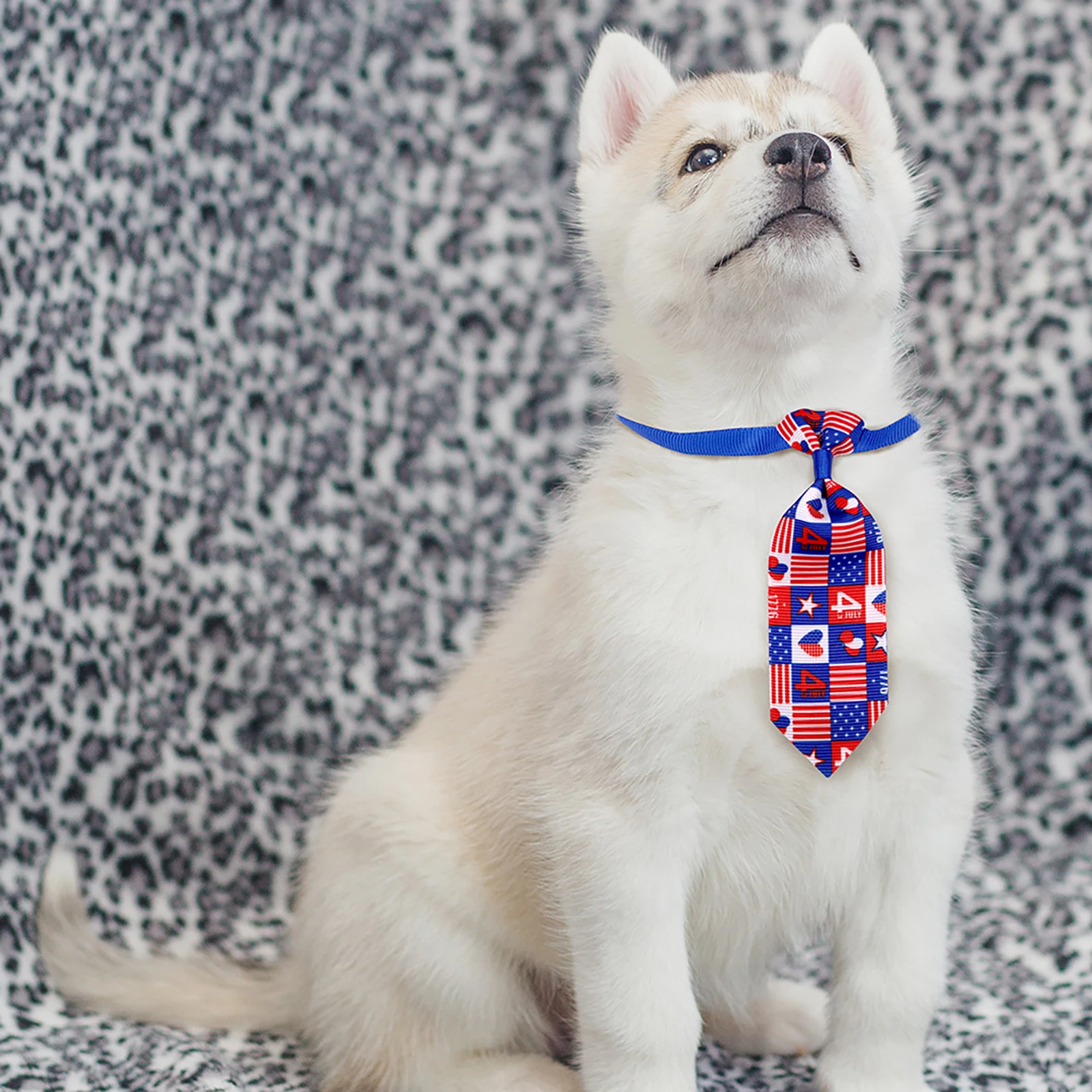 

Independence Day Neck Tie Cat Collar Necktie Adjustable Neck Strap Puppy Kitten Bow Tie Pet Decoration Accessories