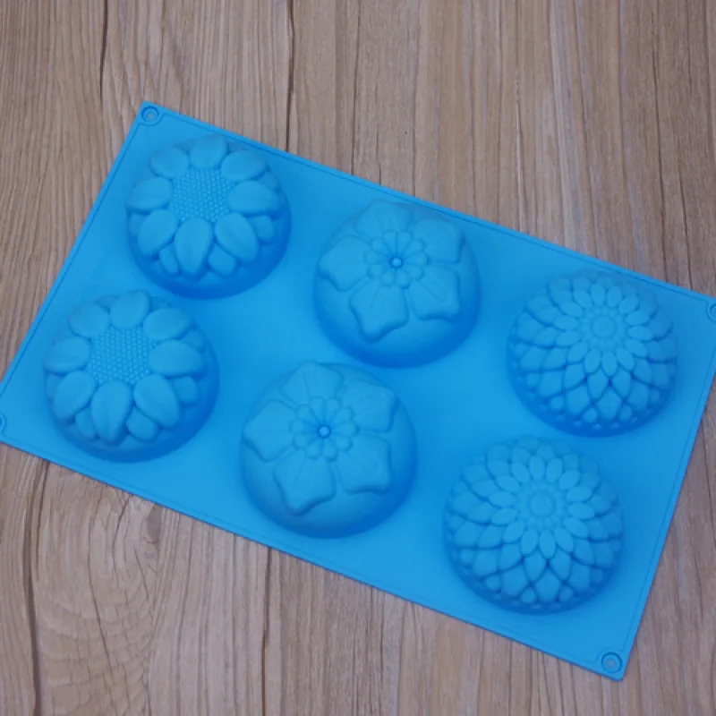 

Silicone 6 with hand soap mold cake mold easy to demould DIY baking tools
