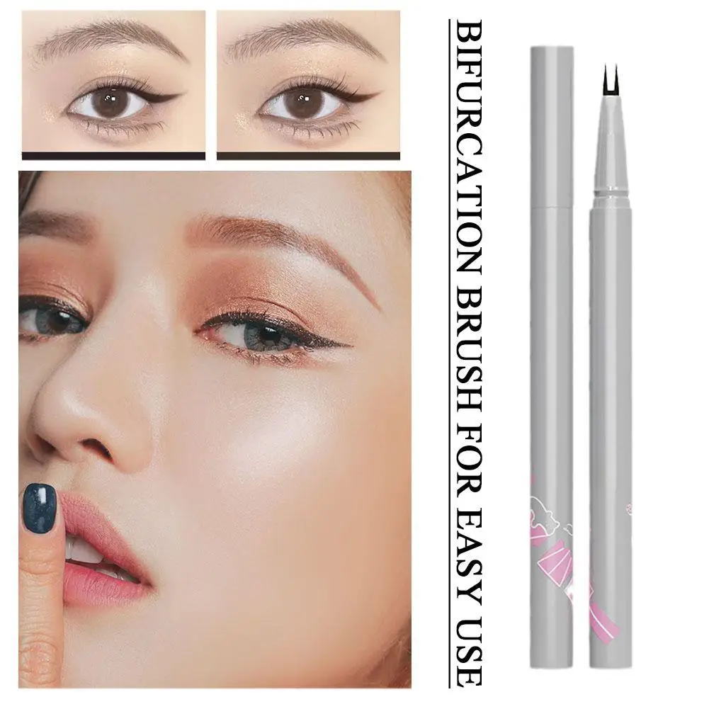 

Черная жидкая подводка для глаз, водостойкая Стойкая подводка для глаз, карандаш, быстросохнущая подводка для глаз, натуральная подводка для глаз, жидкая ручка, косметические инструменты