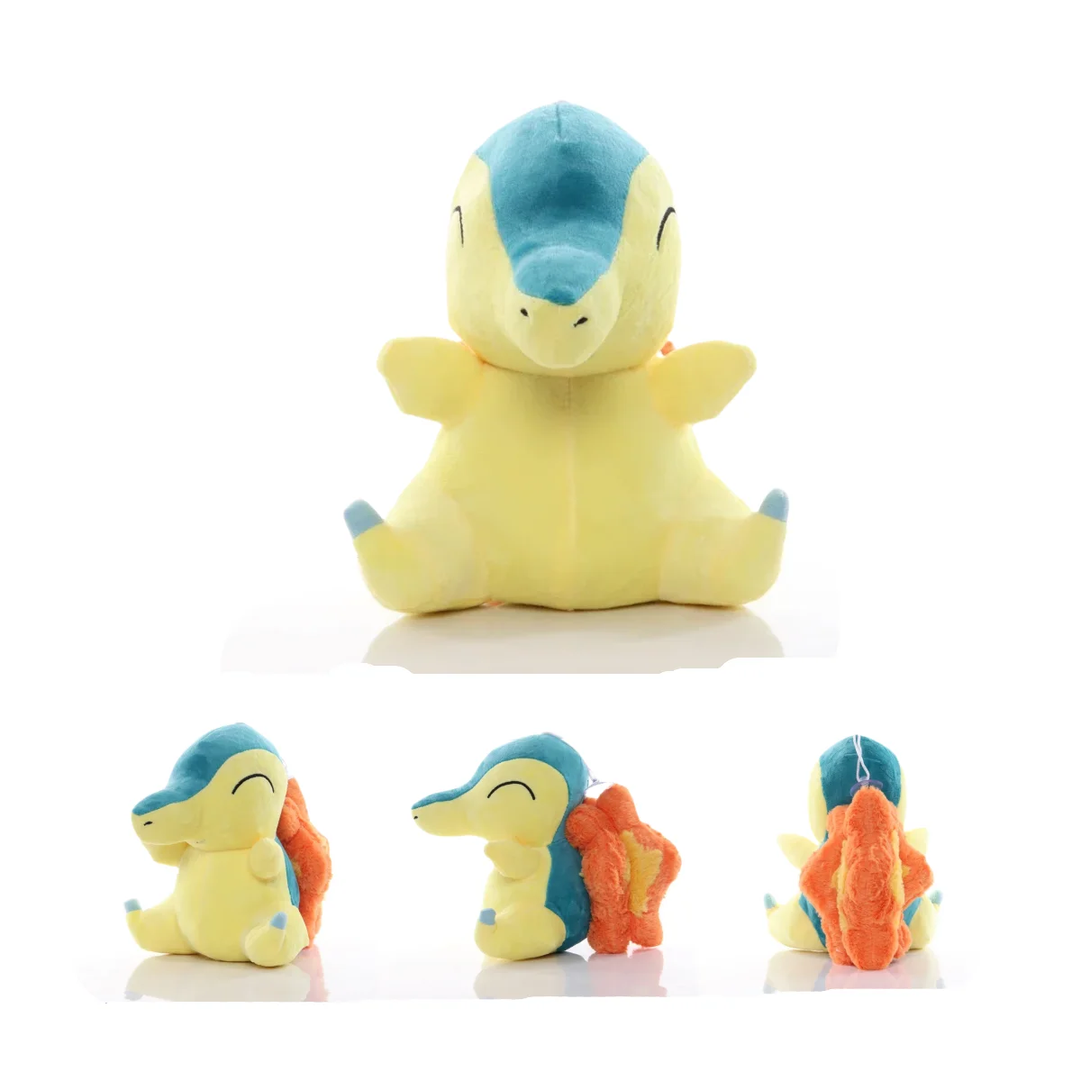 Фото Плюшевые игрушки Покемон Пикачу, семейные мягкие куклы Cyndaquil, милые плюшевые игрушки Quilava Typhlosion, коллекция хобби, детский рождественский подарок №2