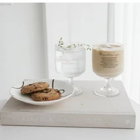 nordic ins glass goblet coffee cup drinkware wedding wine whiskey beer water glasss drinking transparent cute glass cup