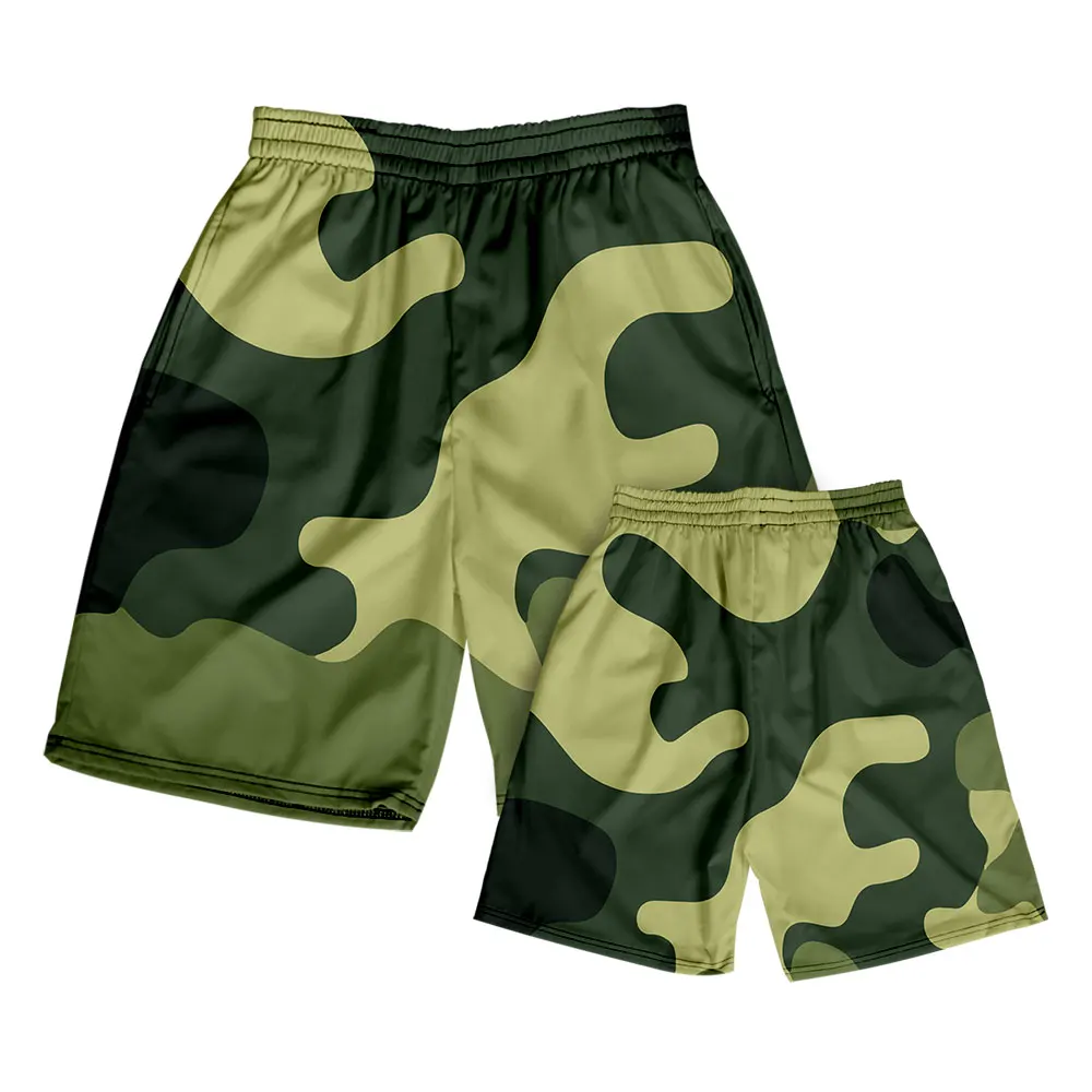 Plus Size Fashion New Camouflage 3D Printing Men's Swim Trunks Swimwear Shorts Beachwear Hawaii Beach Surfboard Casual Quick Dry