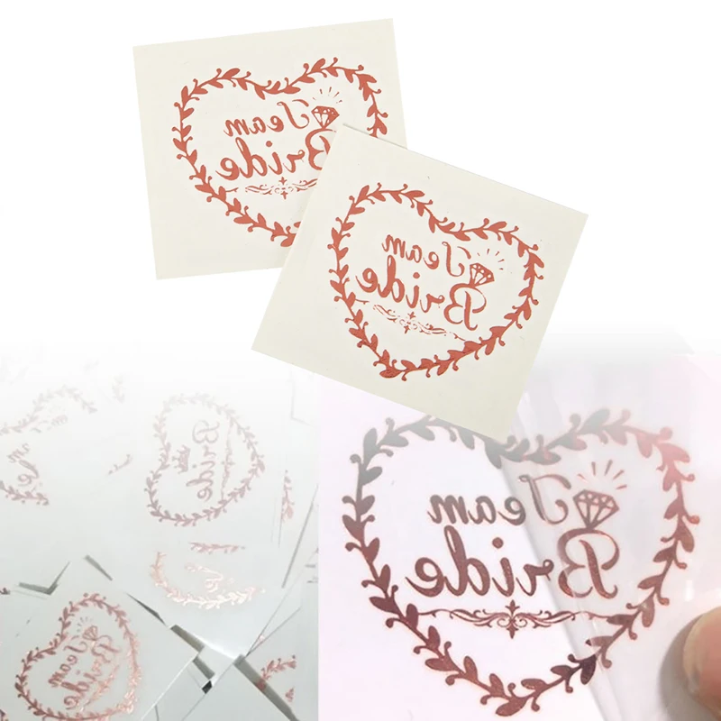 

20 шт. девичник украшение бронзовая наклейка тату наклейка Team Bride