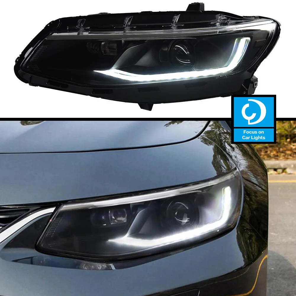 

Car Front Headlight For Malibu LT 2016-2018 ED HeadLamp Styling Dynamic Turn Signal Lens Automotive Accessories Assembly 2 PCS