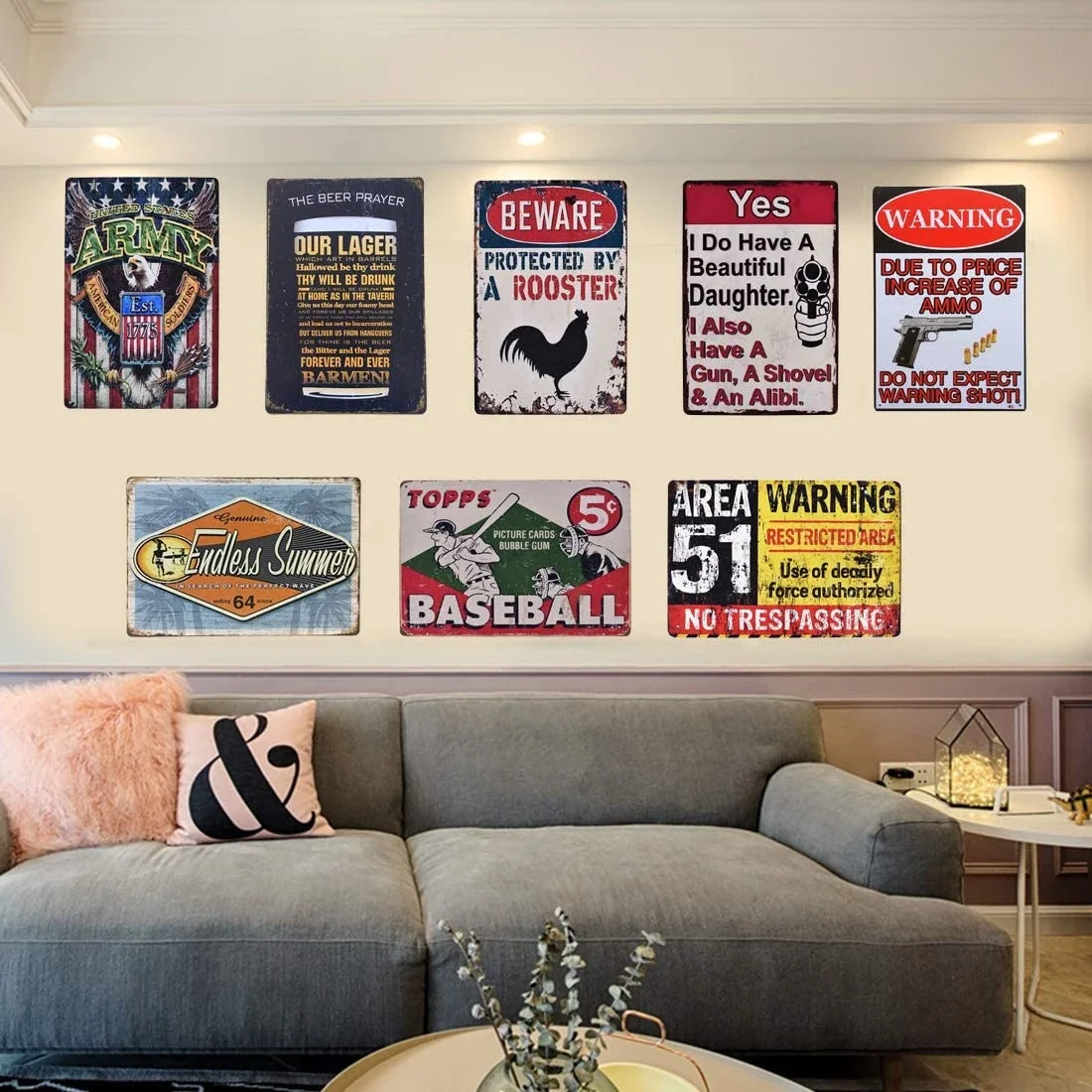 

Tin Sign Metal Plate Decorative Sign Home Decor Plaques World Tour Madrid Bullfight Poster Metal Plate 8X12