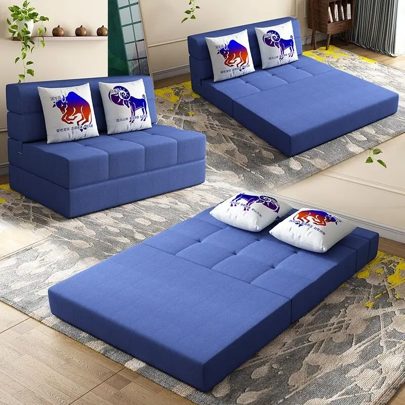 Lazy Sofa Tatami Mattress Single Lounge Chair Foldable Bed Reclining Floor Mat Futon Balcony Double Bed  Living Room Furniture