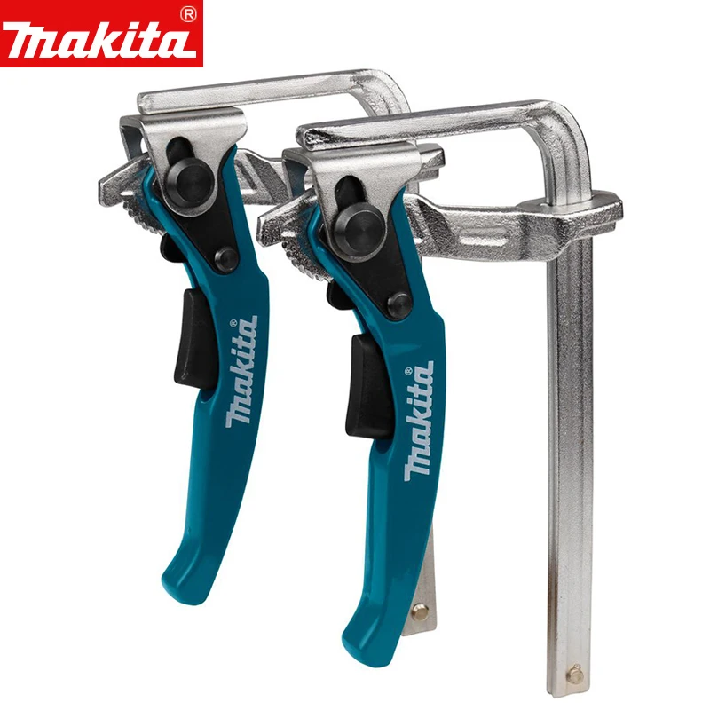 

Makita 199826-6 набор зажимов для быстрой фиксации направляющей рельсы 2Pk направляющая с храповым механизмом