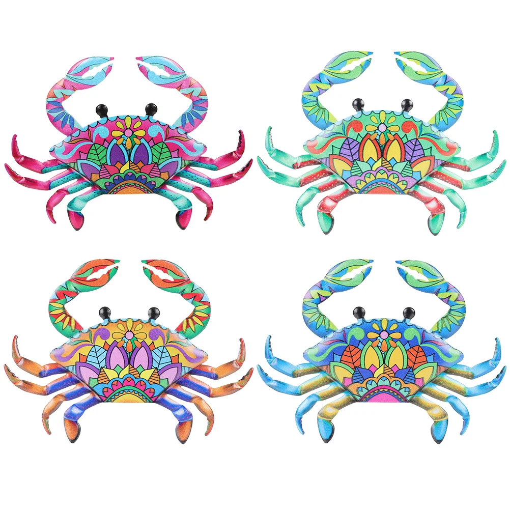 

Iron Crab Wall Pendant Hanging Sculptures Garden Adornments Ornaments Home Pendants