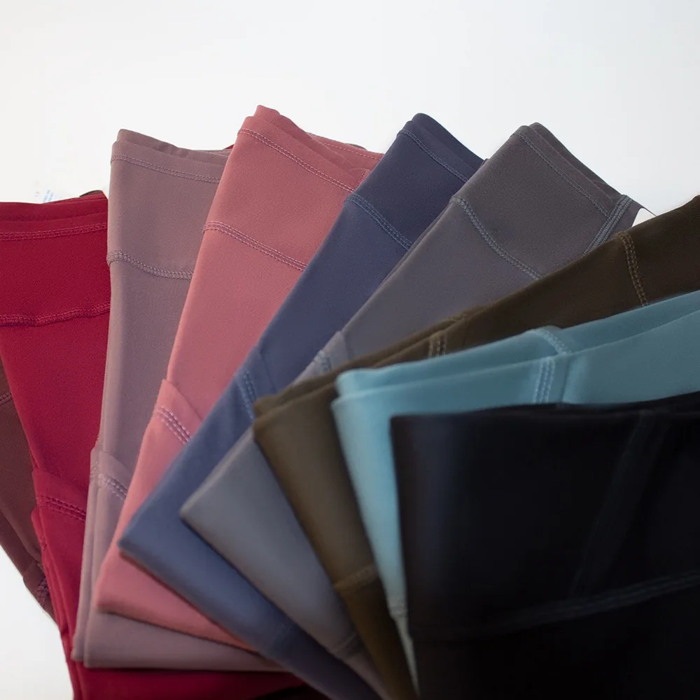 Lulu Women High Waist Side Drop-in Pocket Reflective Sports Leggings Gym Quick Dry Breathable Fitness Running Workout Yoga Pants