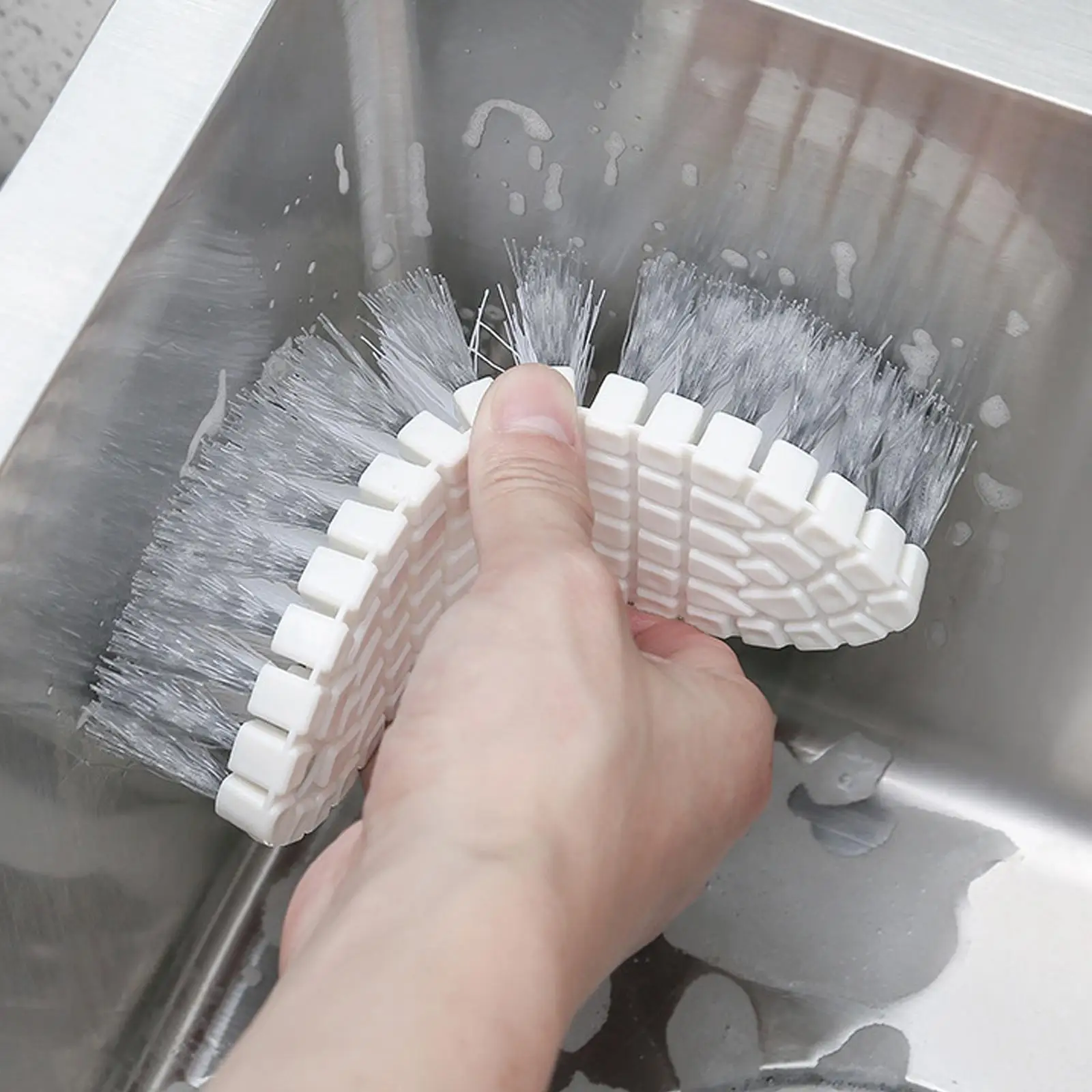 

Washing Brush For Kitchen Bathroom Creative Bendable Plastic Cleaning Brush Clean Sink Bathtub Household Laundry Brush Pot Brush