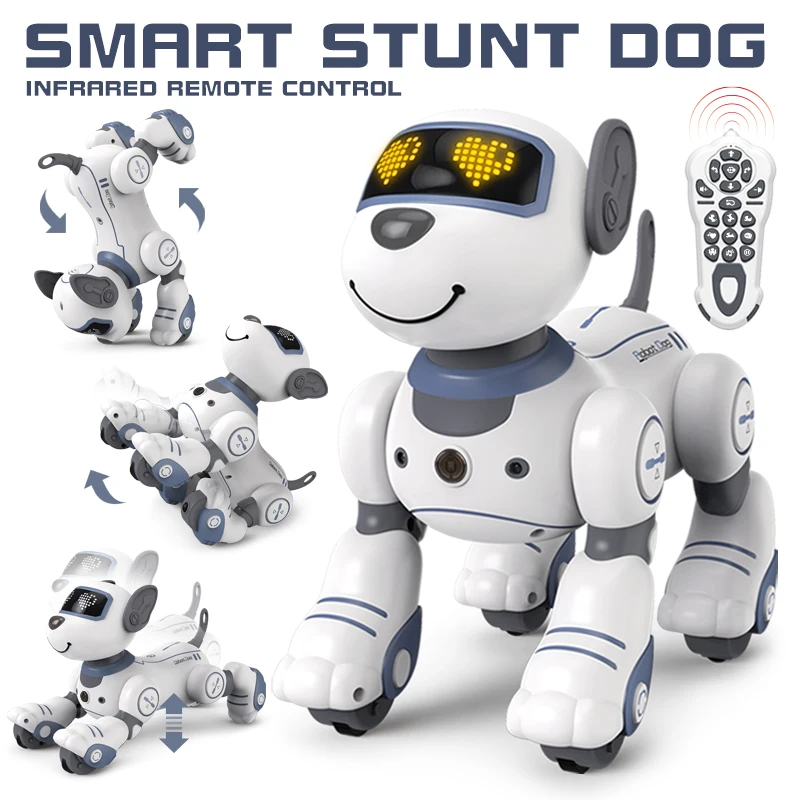 

Smart RC Robot Dog Stunt Dog Voice Command Programmable Touch-sense Music Song Electronic Dog High Tech for Children's Toys