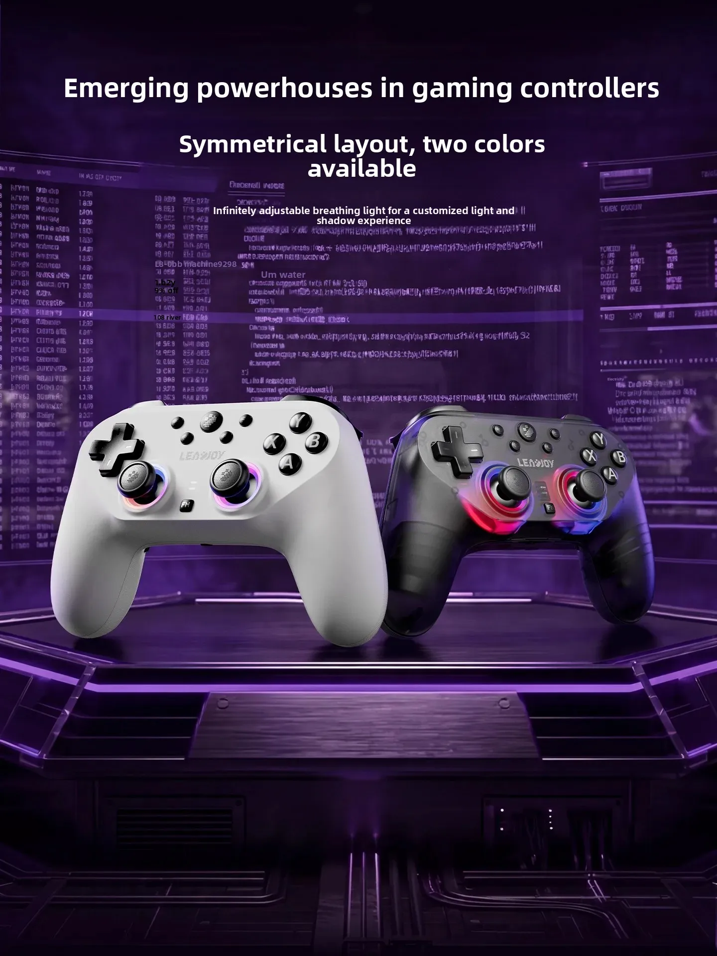 Беспроводной игровой контроллер Leadjoy Saber Plus JS13 Pro TMR с джойстиком 1000 Гц для ПК, Switch, Windows, Android, iOS, FPS-игр (art.: 3920db0616dc4) - 3920db0616dc4