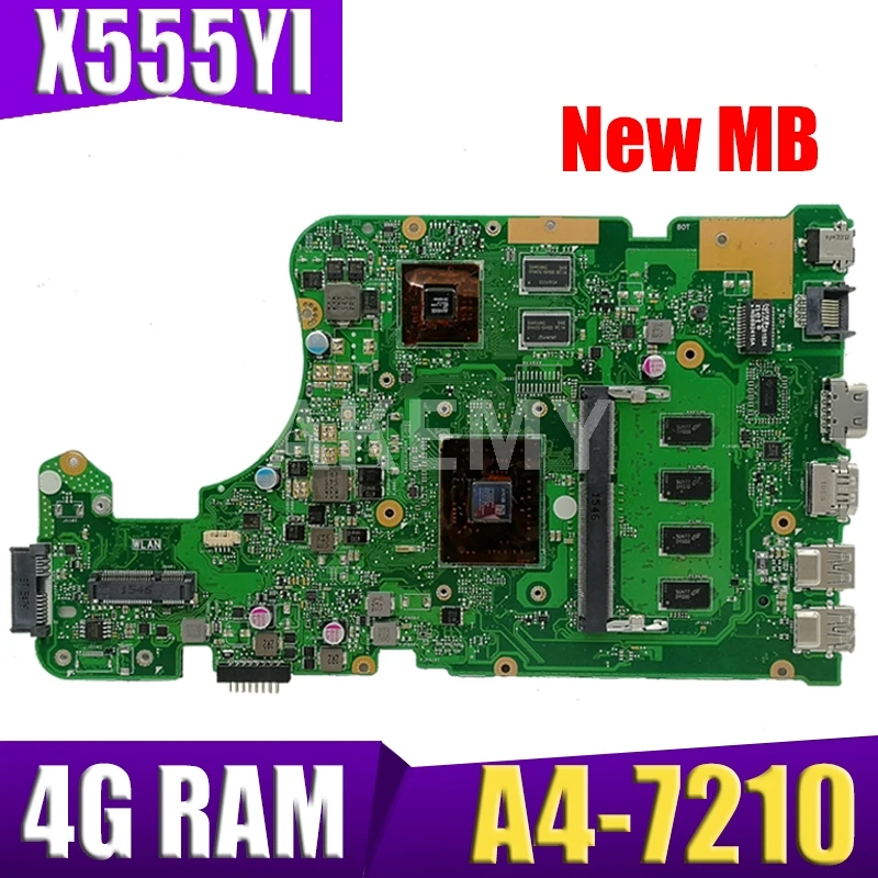 

Материнская плата X555DG, подходит для ноутбуков ASUS X555DG A555DG X555QG X555YI X555YI, системная плата для ноутбуков с искусственной кожей, 4 Гб, протестирова...