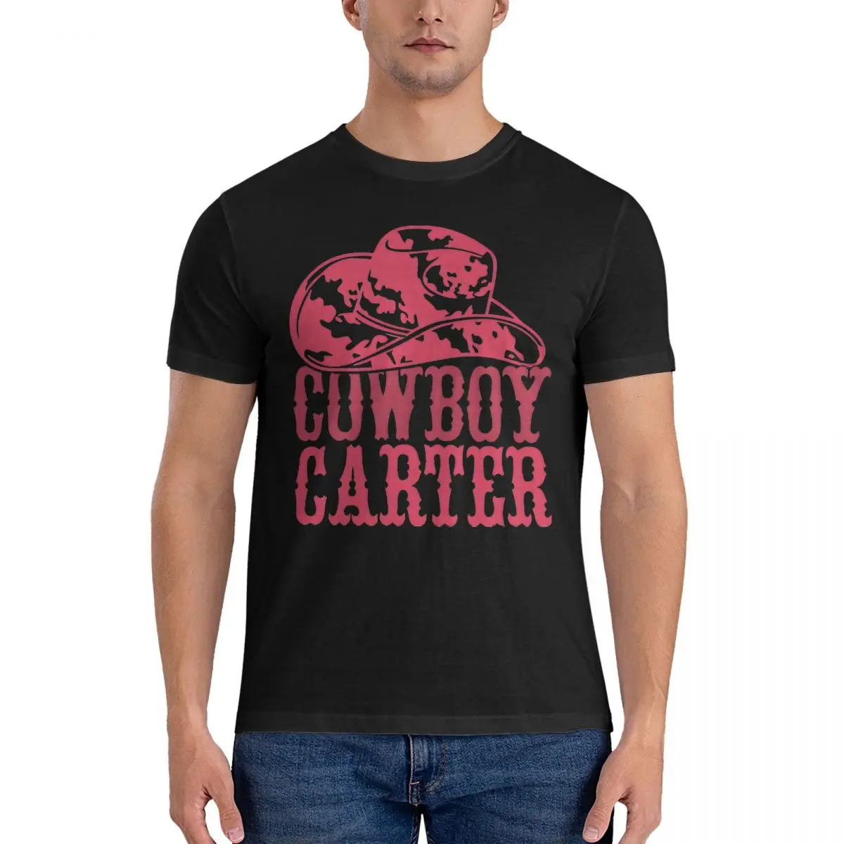 Футболка мужская с коротким рукавом и круглым вырезом из чистого хлопка