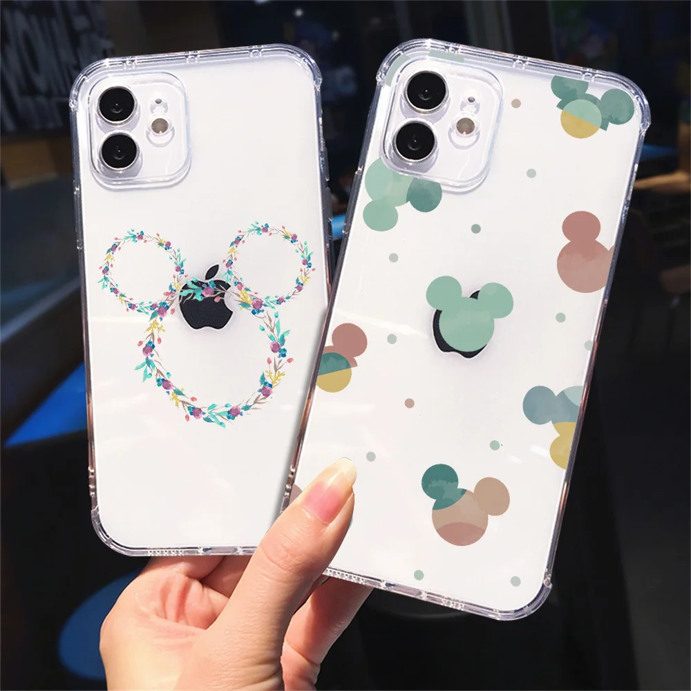 

Cartoon Anime Phone Case For iPhone 13 12 11 Pro Max XS XR X 7 8 Plus SE 6S Soft Transparent Phone Back Cover For iPhone 12 Mini
