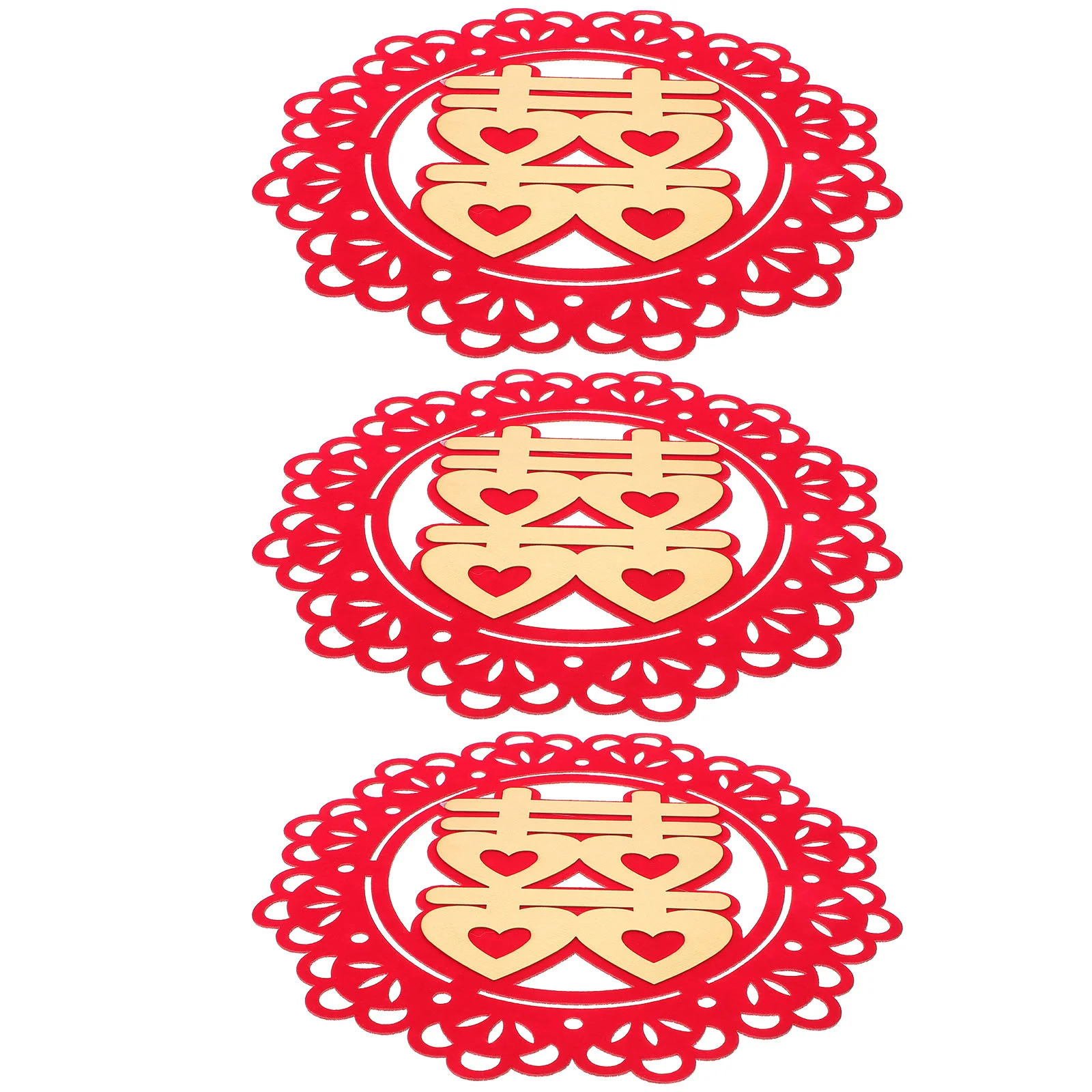 

Wedding Chinese Stickers Decorations Window Decals Room Decor Supplies Paper Double Decal Wall Accessory Marriage Cut Door
