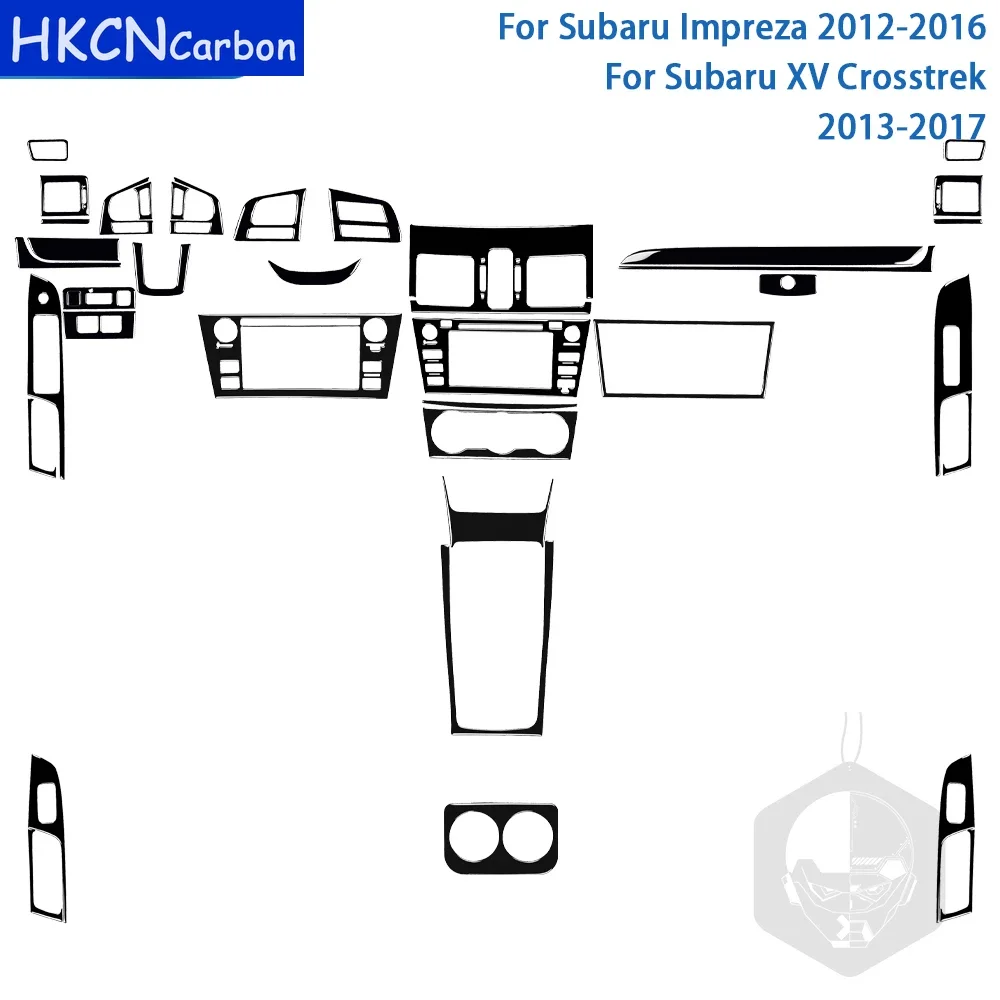 Для Subaru Impreza 2012-2016/Subaru XV Crosstrek 2013-2017 черные пластиковые аксессуары автомобильный