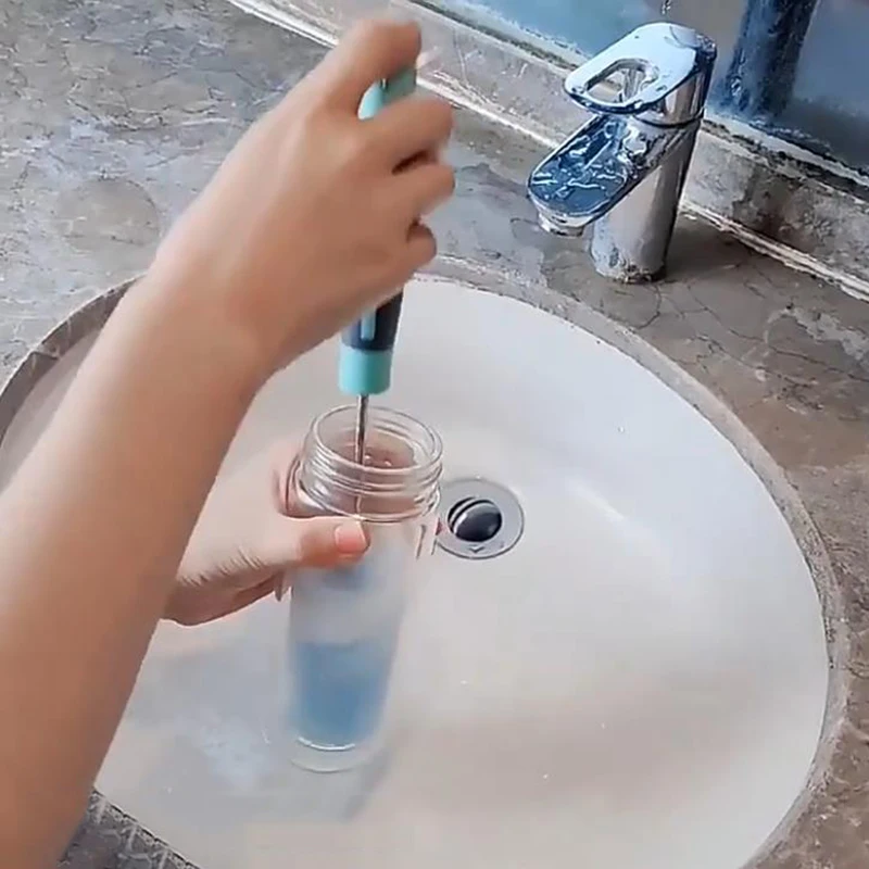 

Силиконовая вращающаяся щетка для бутылки с длинной ручкой, гибкая портативная силиконовая вращающаяся щетка для бутылки с водой ALI88