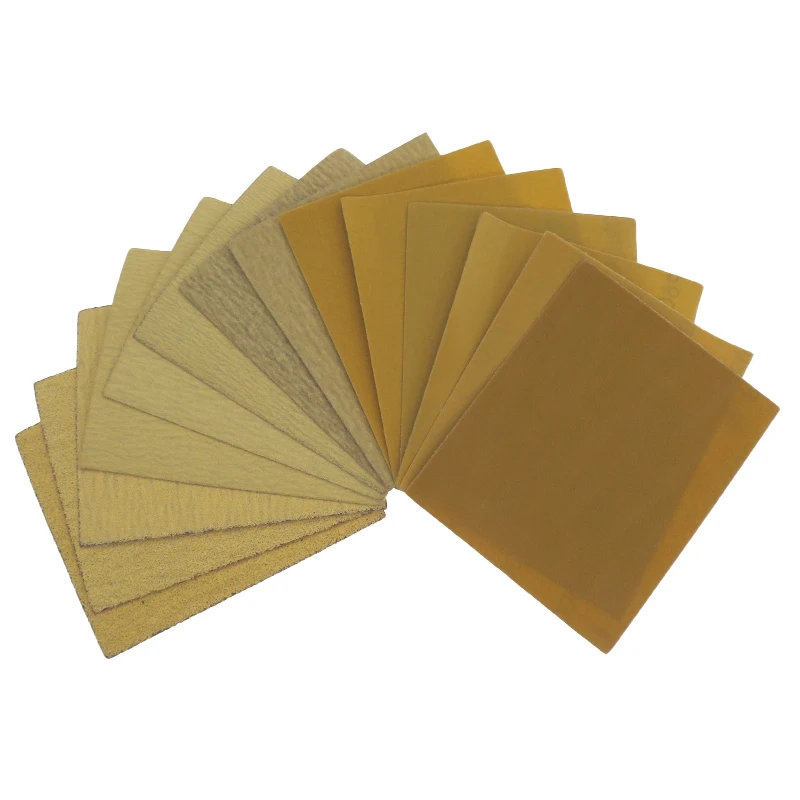 50 Pcs Sandpaper 5.5 Inch x 4.5 Inch for Palm Sander,40 to 1000 Grit Sanding Sheets Hook and Loop Sand Paper for Car and Wood