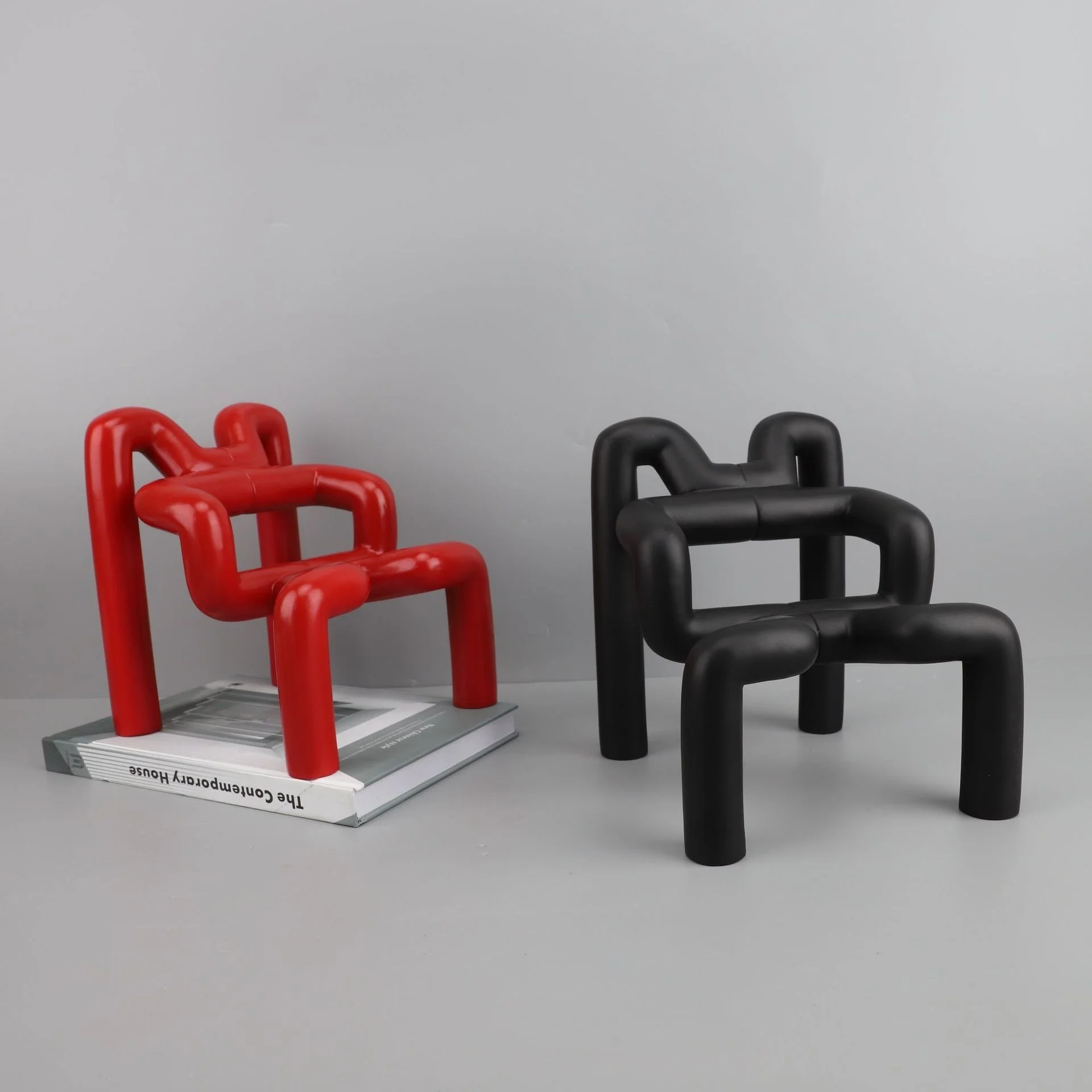 Американский креативный стул из смолы украшение модель комнаты отдел продаж