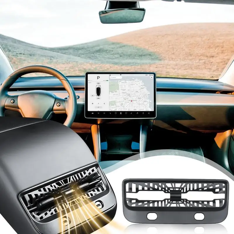 

For Tesla Model 3/Y Backseat Air Vent Cover Grilles With Air Condition Outlet Protector From Dust Debris & Damage Car Accessorie