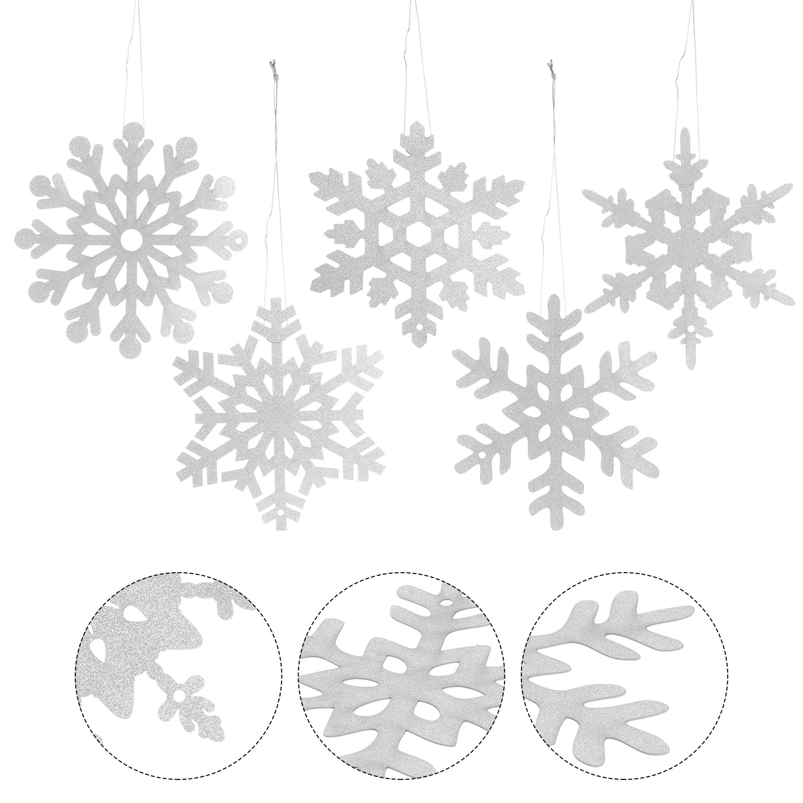 

Christmas Snowflake Hanging Hangings Tree Ceiling Decorations Scene Acrylic