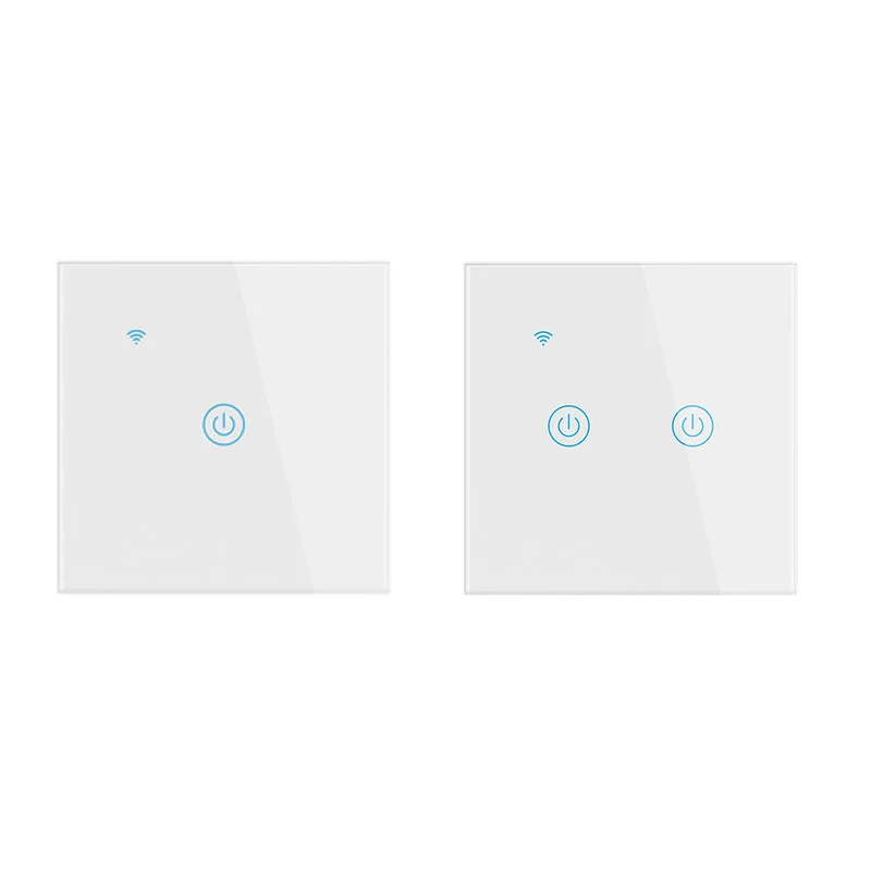 

Smart Life Wifi Touch Light Switch Panel NO Neutral Wire Required APP Remote