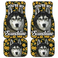 4pcs car floor mats you are my sunshine german shepherd design frontrear carpet floor mats for cars anti slip new