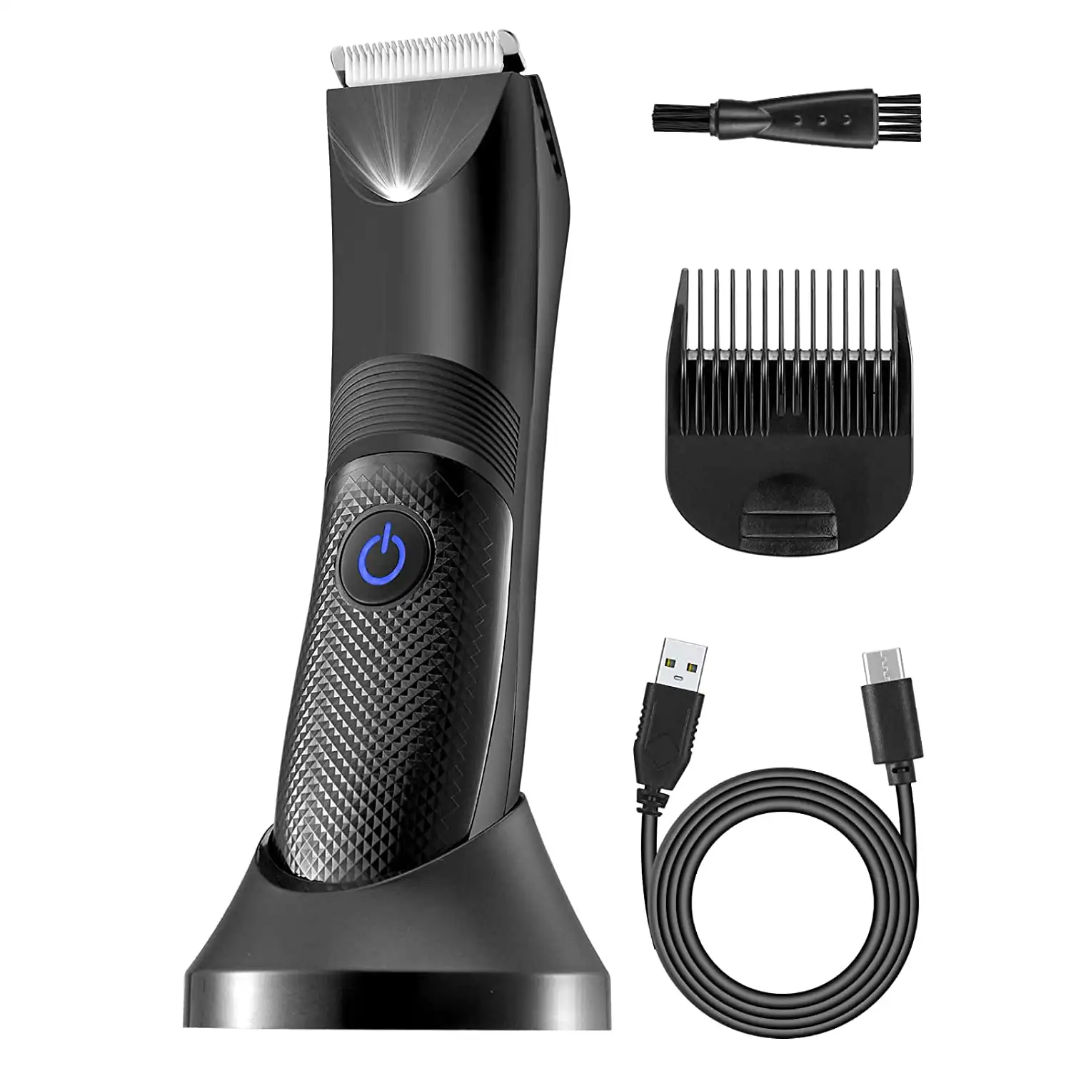 

Electric Groin Hair Trimmer Rechargeable Hygiene Razor Waterproof Clippers