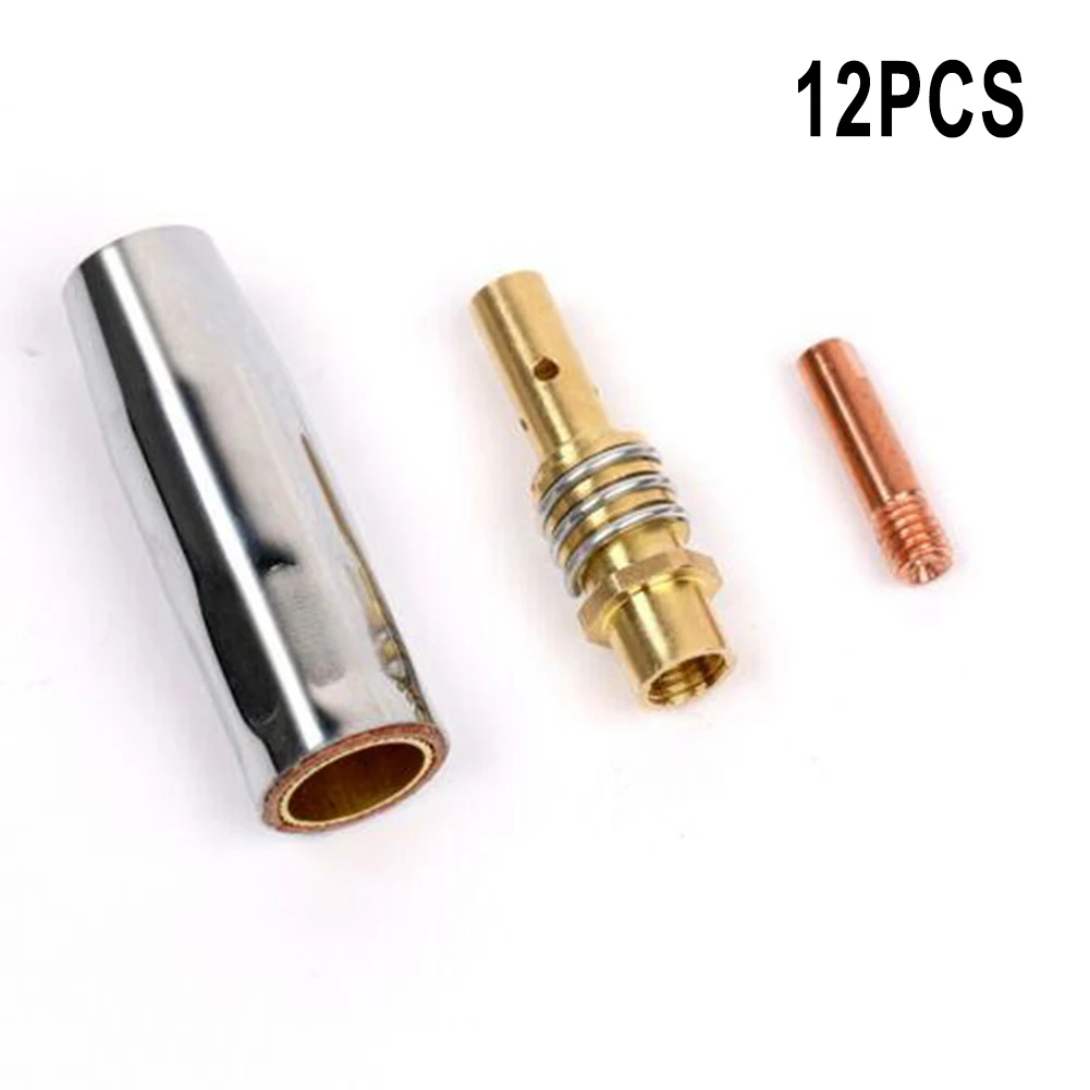 

MB15 MIG Welding Nozzle M6 Tip Holder Kit Welding Contact Tip MIG Torch 0.6/0.8/1.0mm MIG Weldind Torches Tool