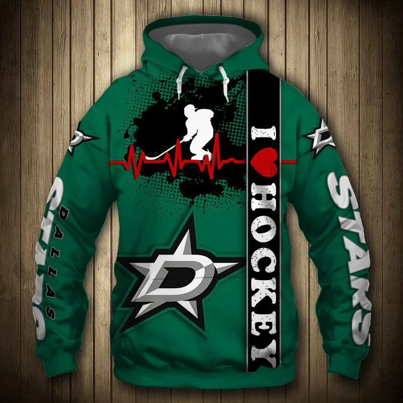 

Dallas Men's Fashion 3D Hoodie White Silhouette Graffiti Star Print Stars Cool Outdoor Sweatshirt