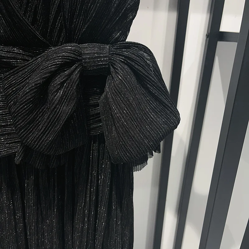 [ZOCI] Ниша во французском стиле 2024 осенне-зимнее блестящее шелковое платье с