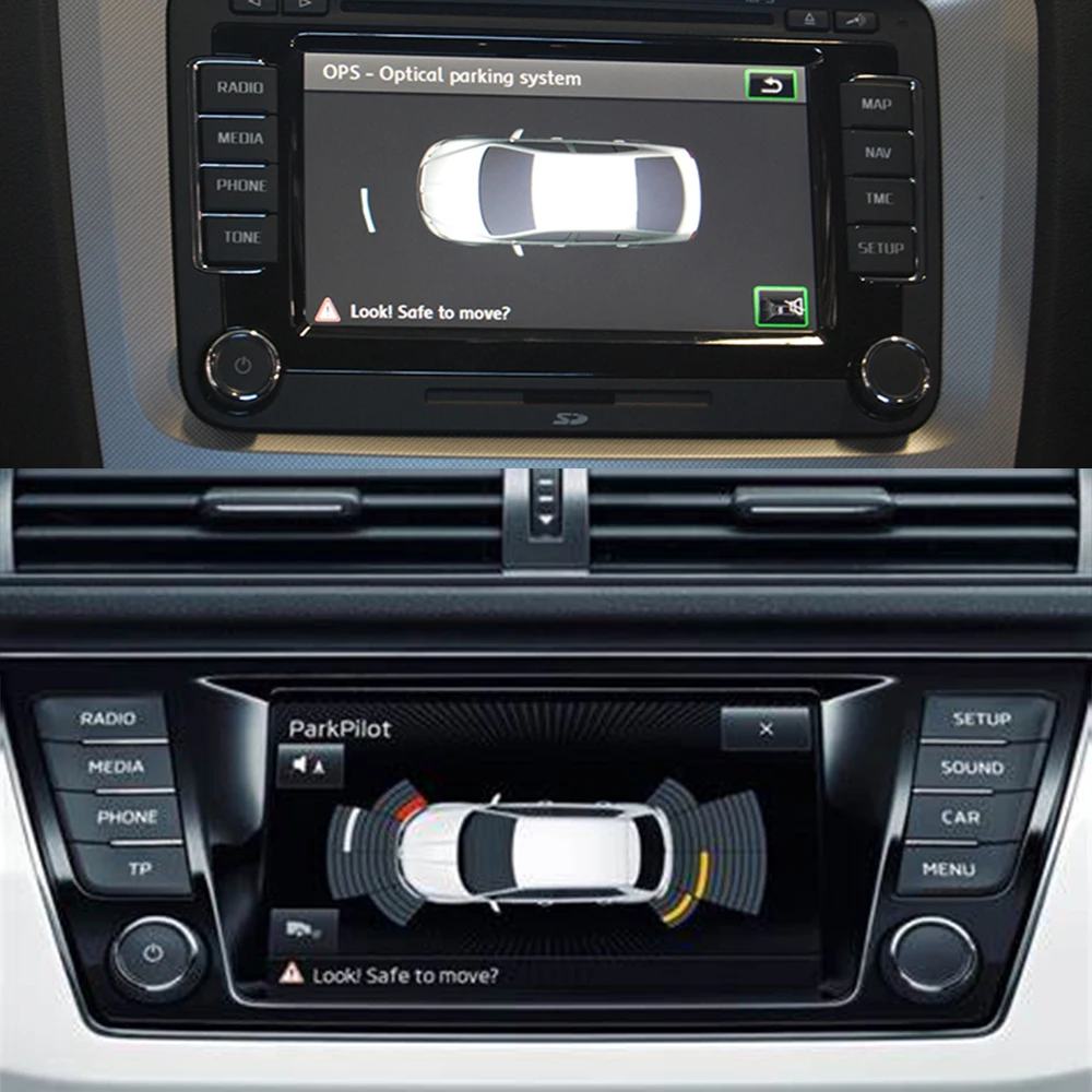 Система помощи датчику парковки OEM резервная радарная звуковая система для Skoda