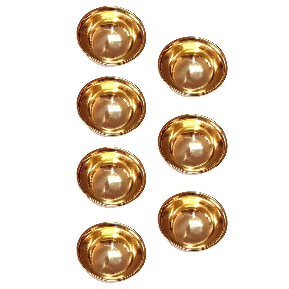 

Offering Cup Bowl Waterbowls Altar Tibetan Brass Cups Copper Holyworship Smudging Holder Goblet Meditation Rituallamp Sauce