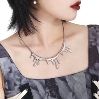 kimitoshi lava design ins light luxury personality retro necklace cold wind accessories collarbone sweater chain