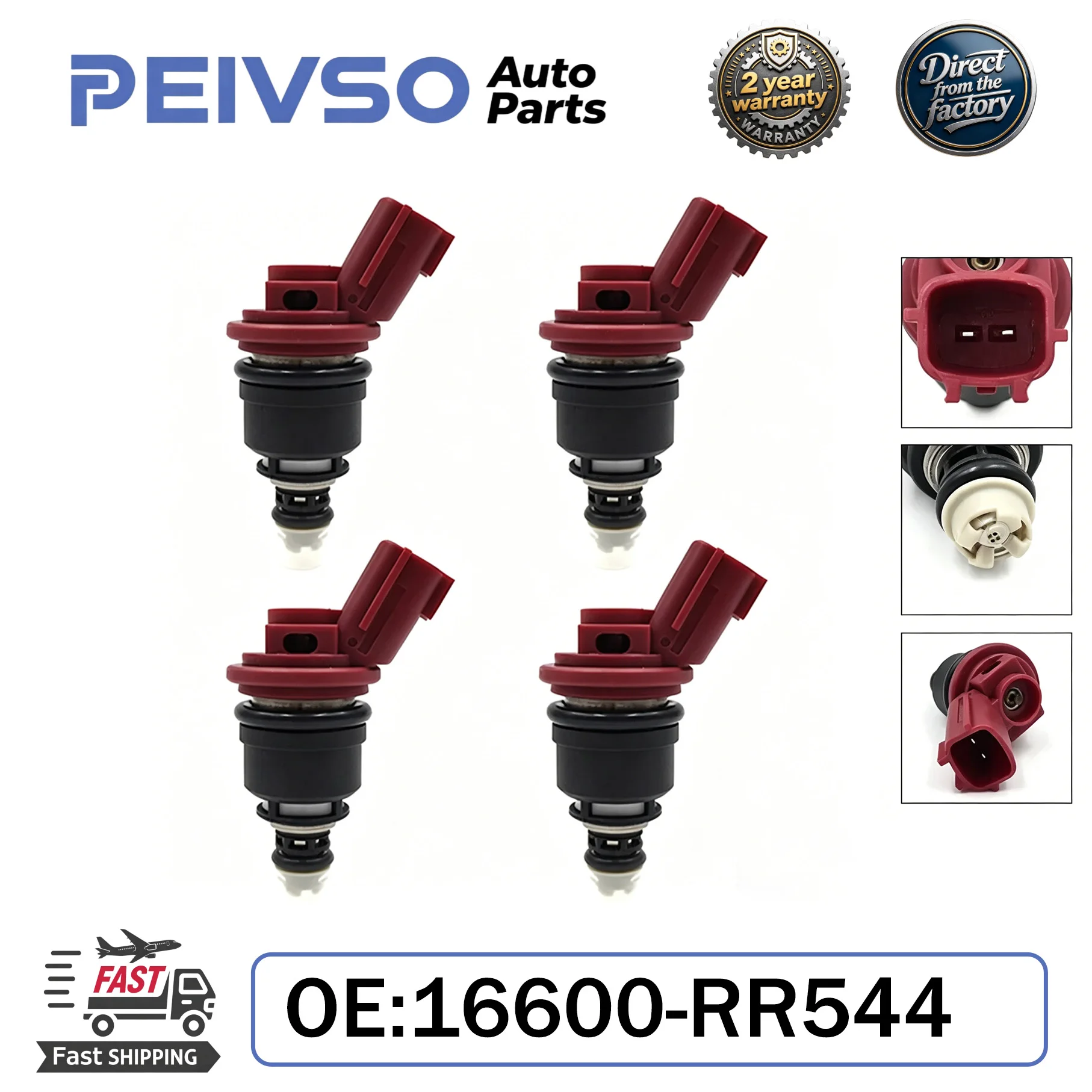 Фото Высококачественная топливная форсунка PEIVSO 4/6x 16600-RR544 740CC для Nissan Skyline R33 Terrano VG30E Stagera 16600RR544 №1
