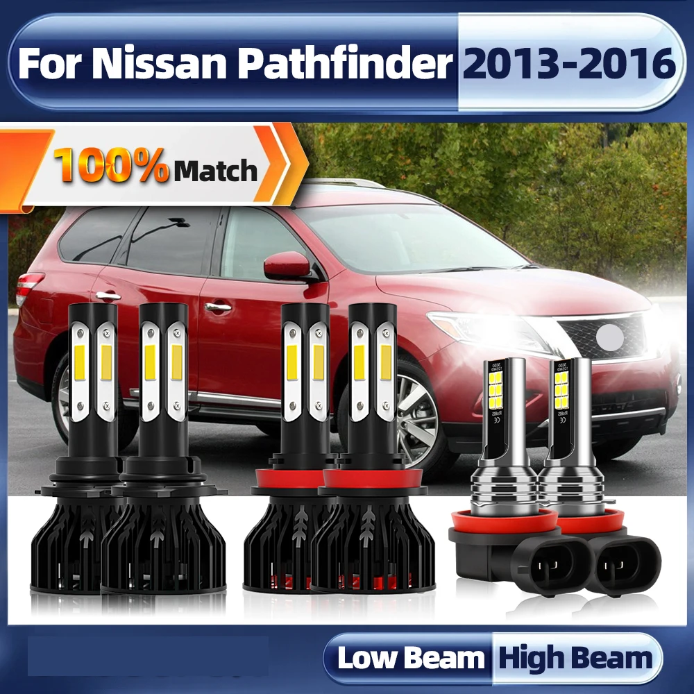 

Canbus Car Headlight Bulbs 6000K White CSP Chips Fog Light HB3 9005 H11 Car Lights For Nissan Pathfinder 2013 2014 2015 2016