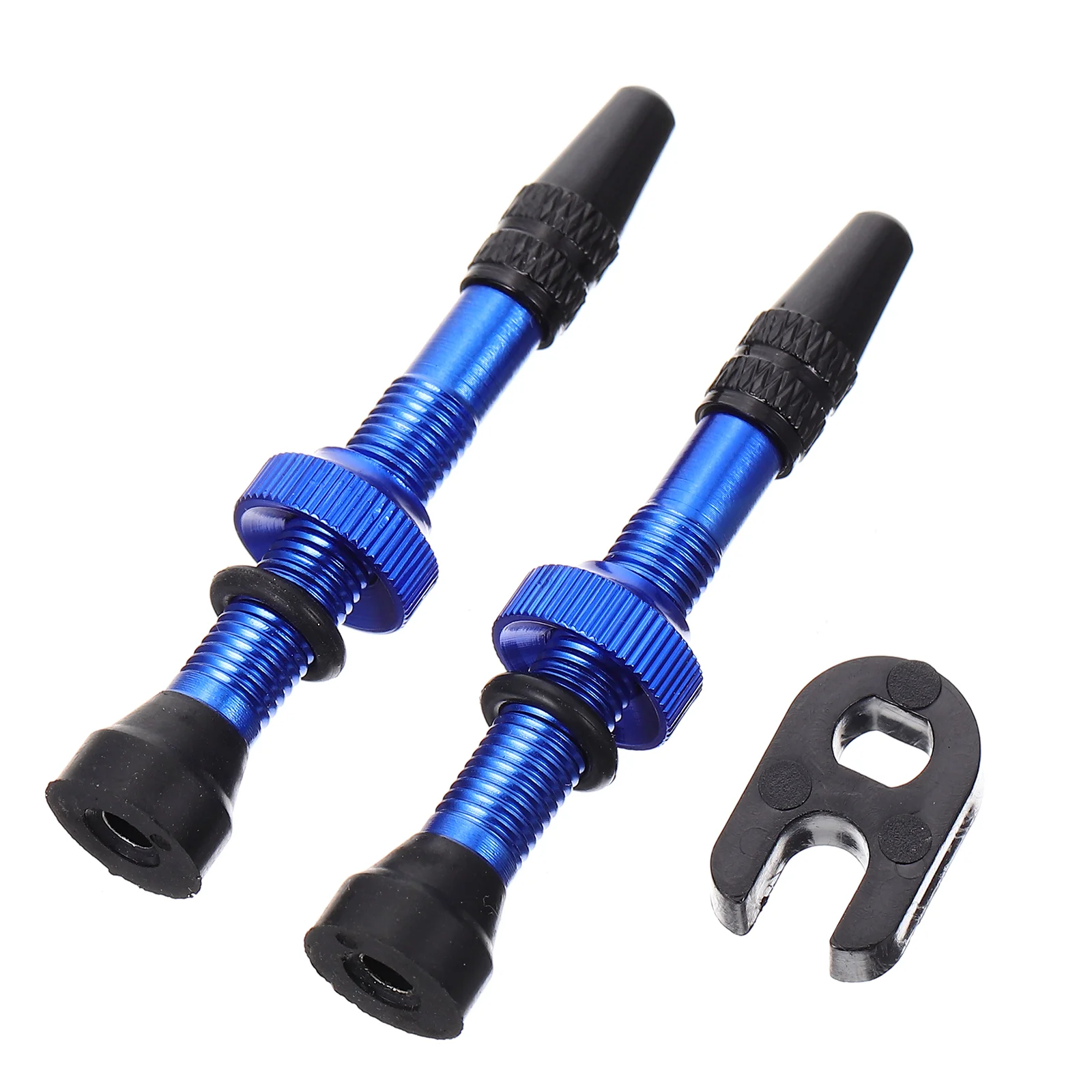 

1 Pair of Bicycles Tire Valves Cycling Air Nozzle Bike Alloy Tubeless Valves