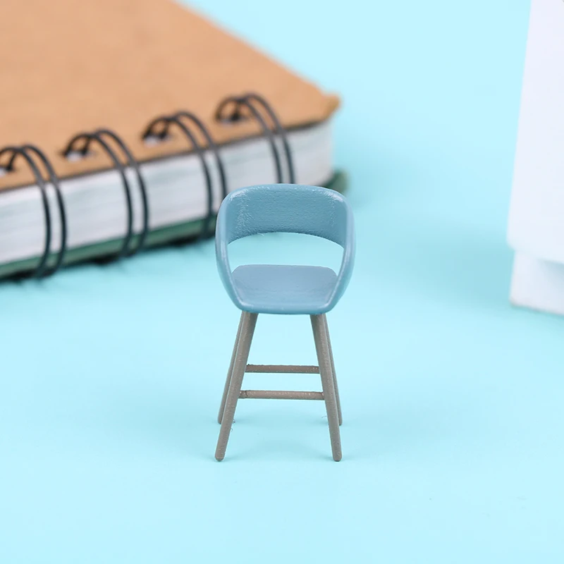 

1 шт. Миниатюрная модель барного стула для кукольного домика с высокой спинкой модель стула для кукольного домика аксессуары «сделай сам» д...