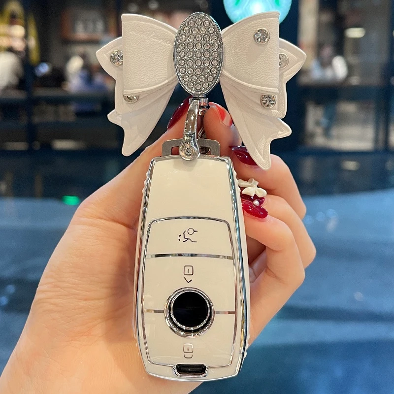 

Новинка чехол для автомобильного ключа из ТПУ для Mercedes Benz AMG E Class W213 C Class W204 W205 2018 E200 E260 E300 E320 чехол с кольцом автомобильные аксессуары