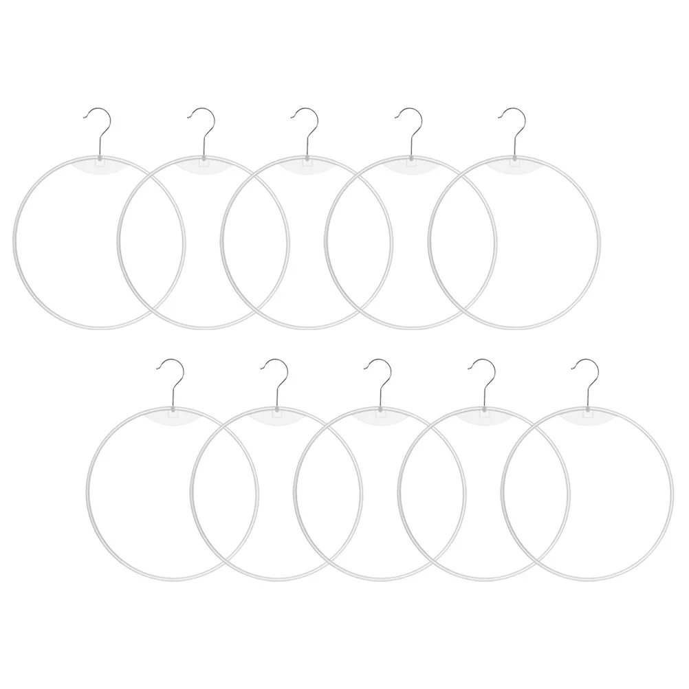 

10 Pcs Bikini Closet Organizer Hanger Briefs Ring Display Stand Holder Plastic Tie Heavy Duty Clothes Hanging Wardrobe